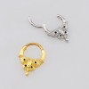 MOTH TEXTURED WINGS SEPTUM CLICKER RING 316L SURGICAL STEEL MOTH TEXTURED WINGS SEPTUM CLICKER RING 316L SURGICAL STEEL